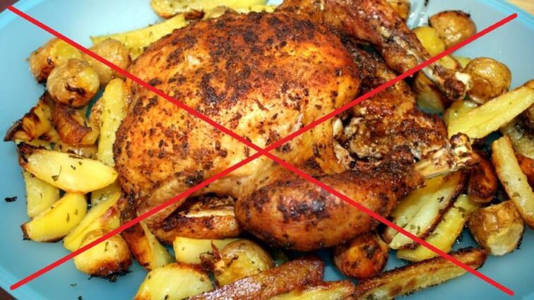 Riebus keptas maistas draudžiamas sergant pankreatitu